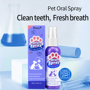 Petry® Teeth Cleaning Spray for Dogs & Cats, Eliminate Bad Breath, Targets Tartar & Plaque, Without Brushing